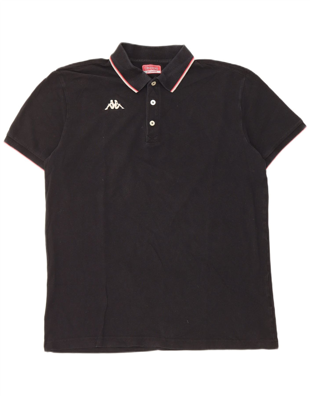 Kappa Polo Homme 2XL Noir Coton