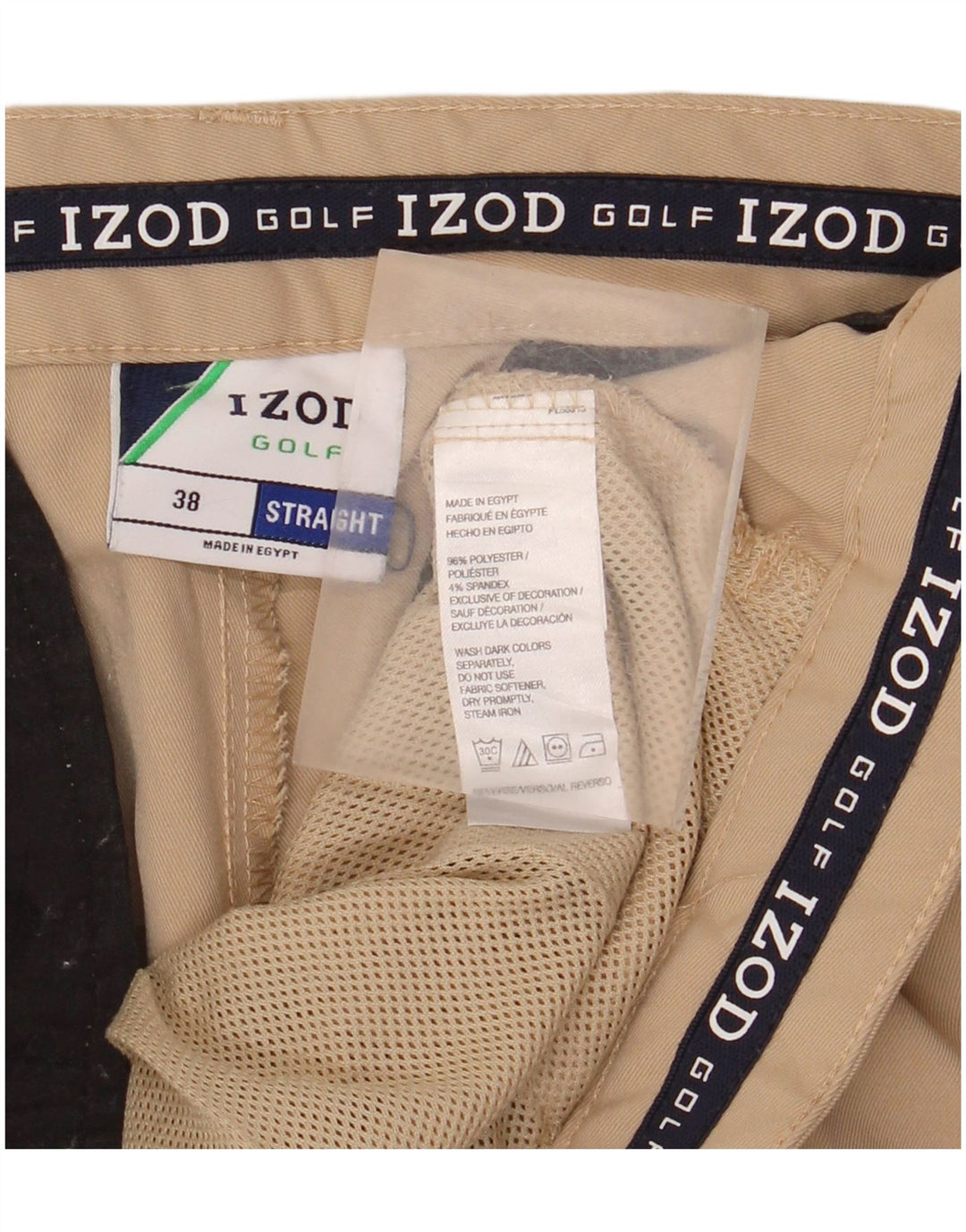IZOD Short Cargo Homme W38 XL Beige Polyester
