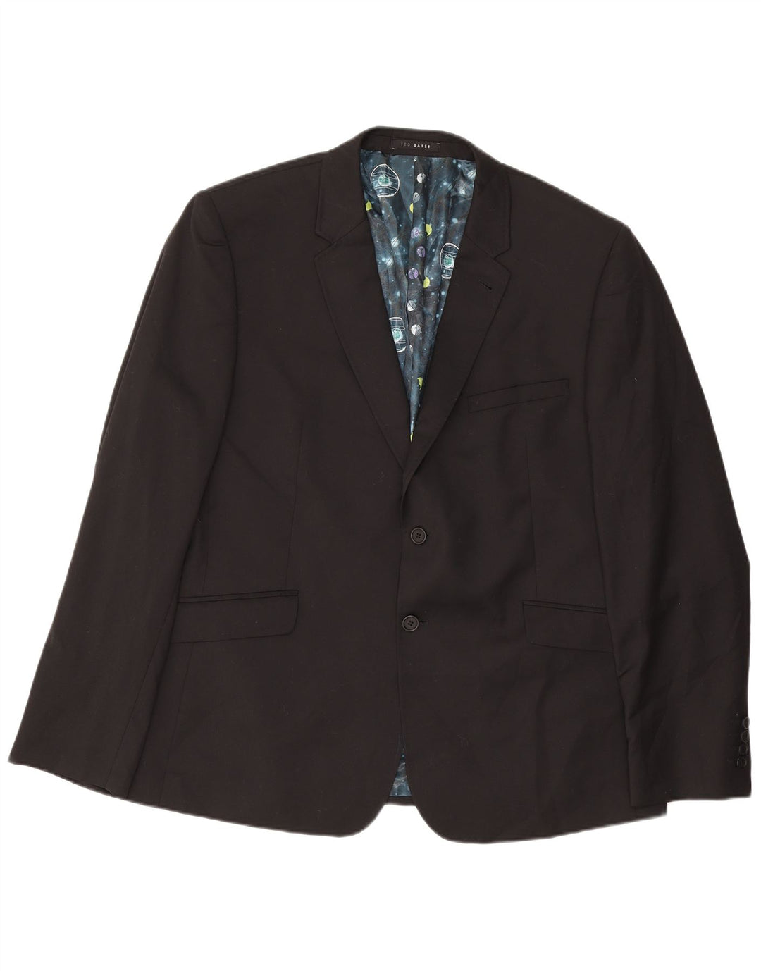 Ted Baker Veste blazer à 2 boutons pour homme US 46 3XL Laine noire