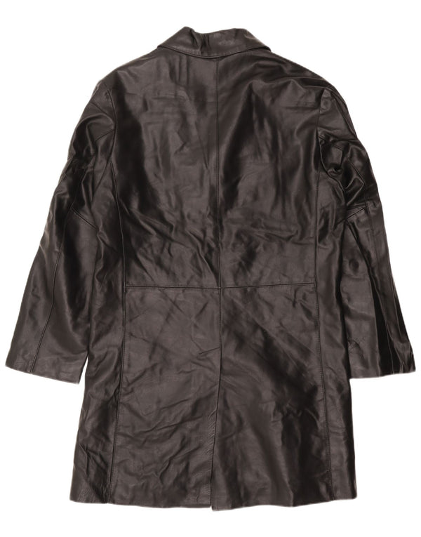 Catbalou Manteau en cuir pour homme UK 40 Grand cuir noir