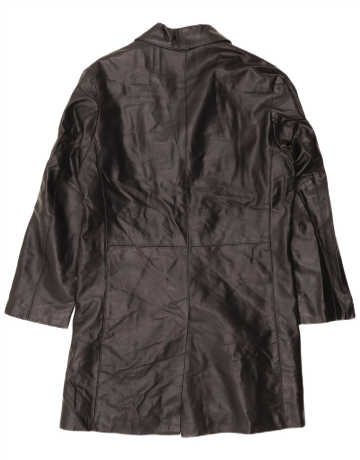 Catbalou Manteau en cuir pour homme UK 40 Grand cuir noir