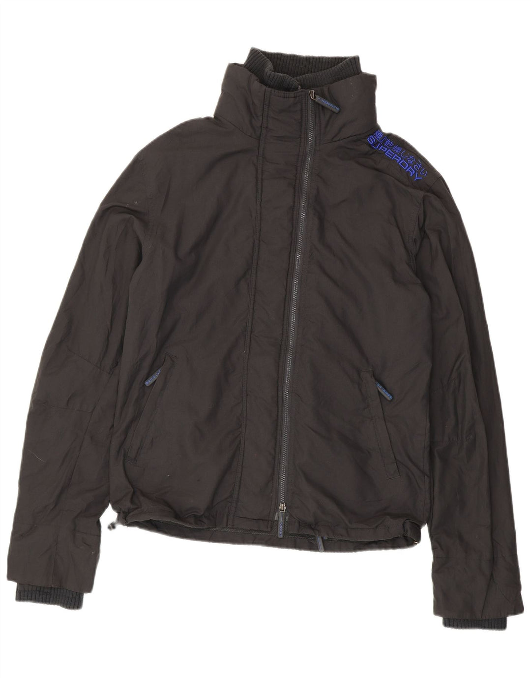 Superdry Veste de Pluie Homme UK 42 XL Gris Nylon