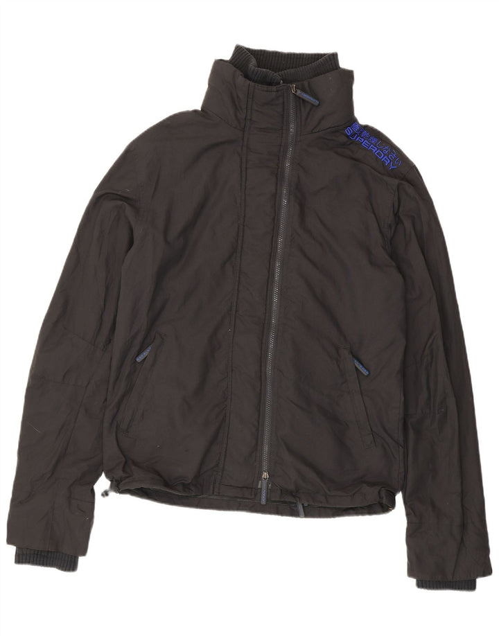 Superdry Veste de Pluie Homme UK 42 XL Gris Nylon