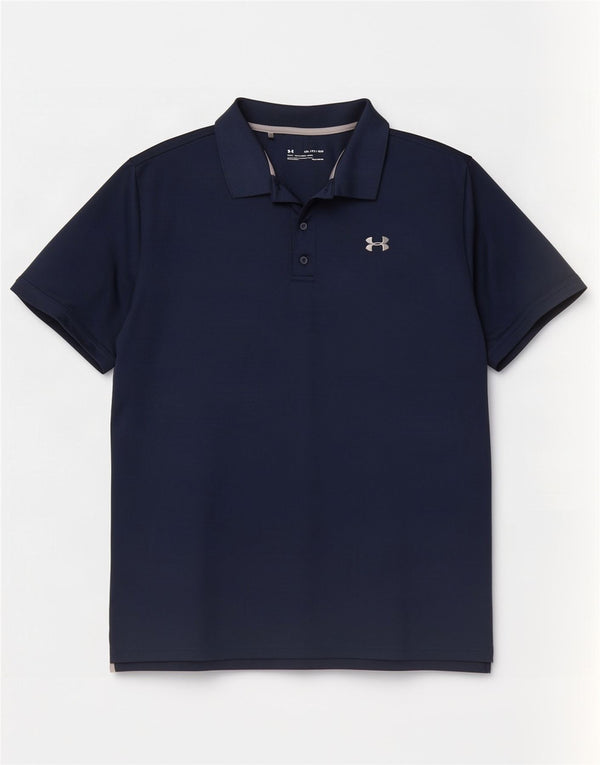 Under Armour Polo coupe ample Heat Gear pour homme 2XL Bleu marine Polyester