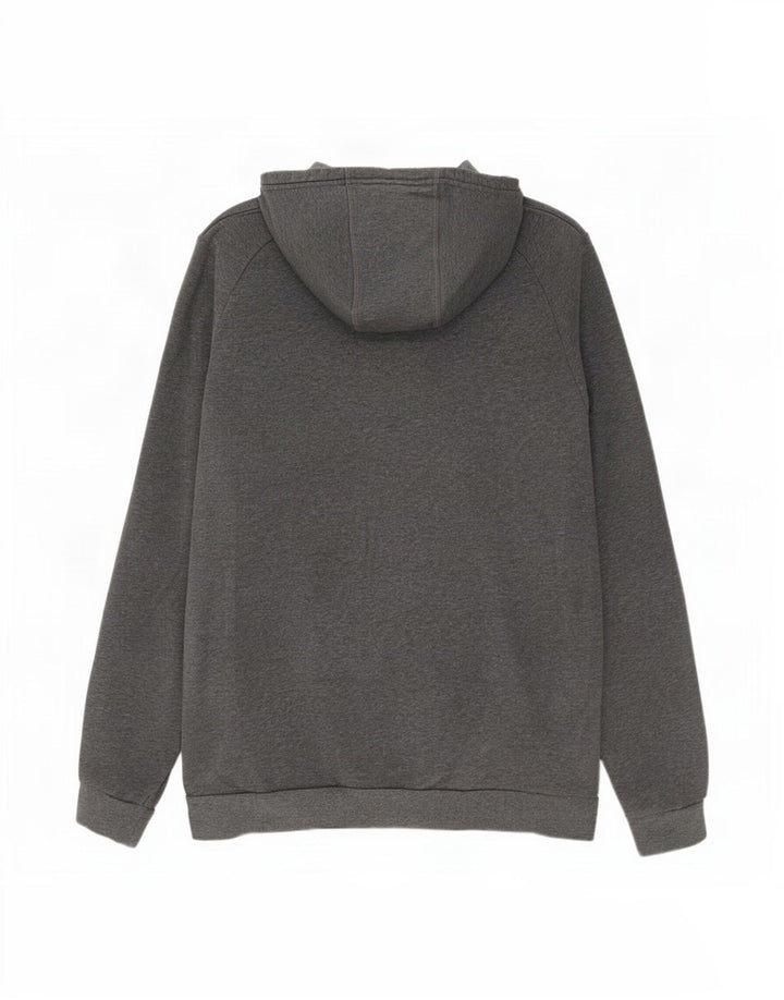 Adidas Pull à capuche en coton moucheté gris moyen pour homme