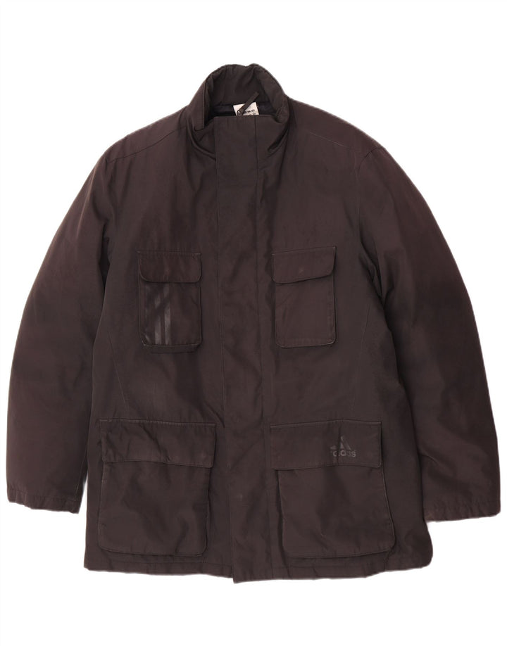 Adidas Manteau rembourré pour homme UK 38/40 Medium Noir Polyester