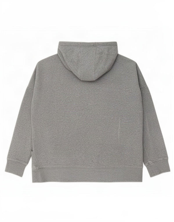 Under Armour Pull à capuche zippé surdimensionné pour femme UK 16 Large Gris Moucheté