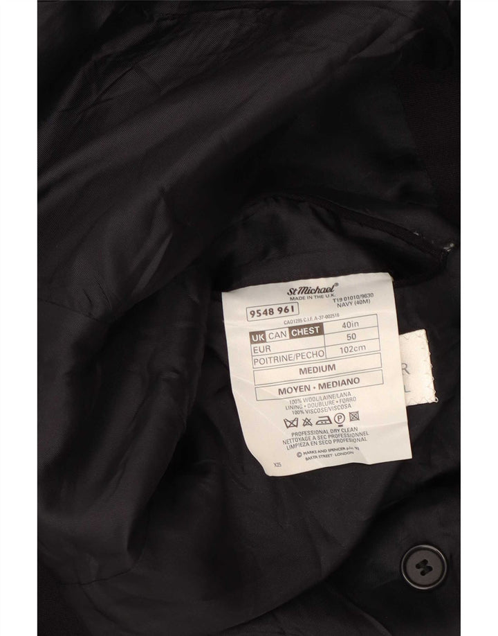Marks & Spencer Veste St. Michael Blazer pour homme UK 40 Bleu marine moyen