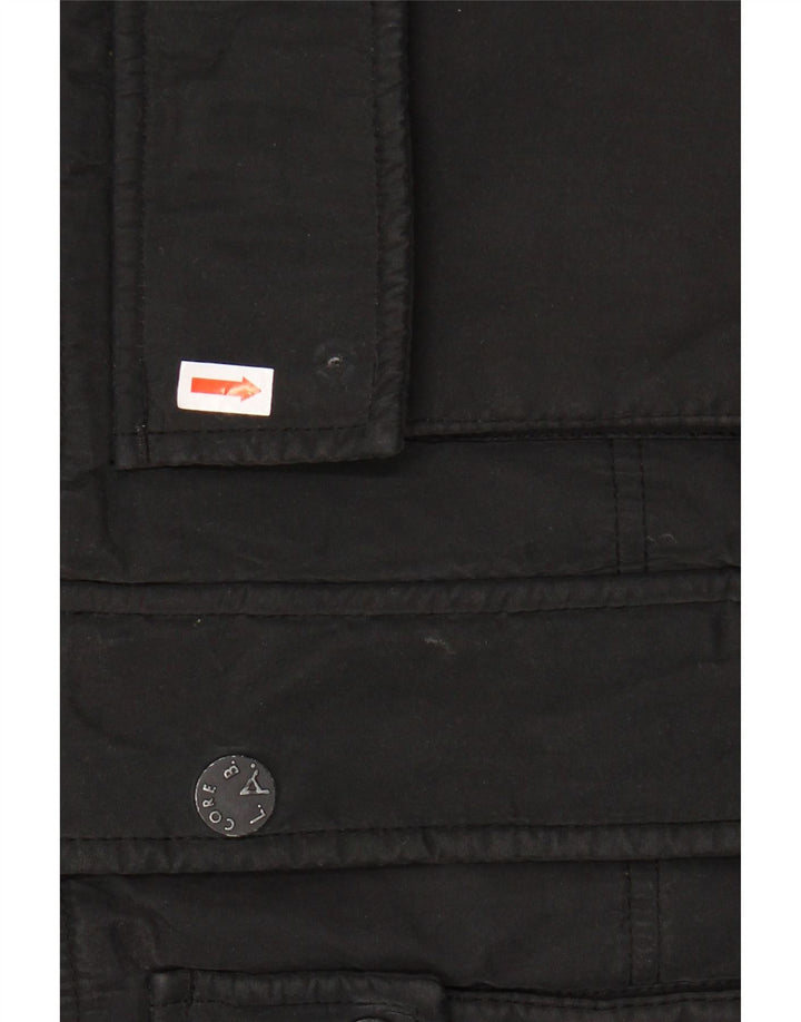 JACK & JONES Veste matelassée à capuche pour homme UK 38 Medium Noir Polyester