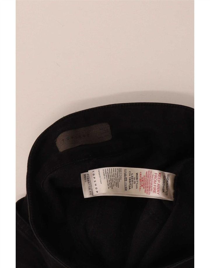 Topshop Jean évasé femme W28 L32 coton noir