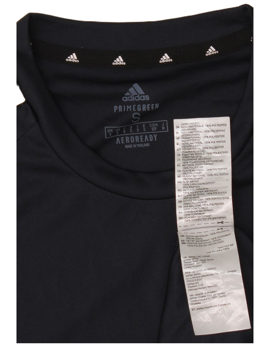 Adidas T-Shirt Homme Haut Petit Bleu Marine Polyester