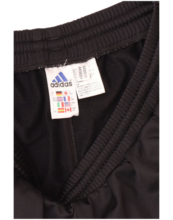 Adidas Pantalon de survêtement pour homme Joggers UK 42/44 Large Noir Polyester