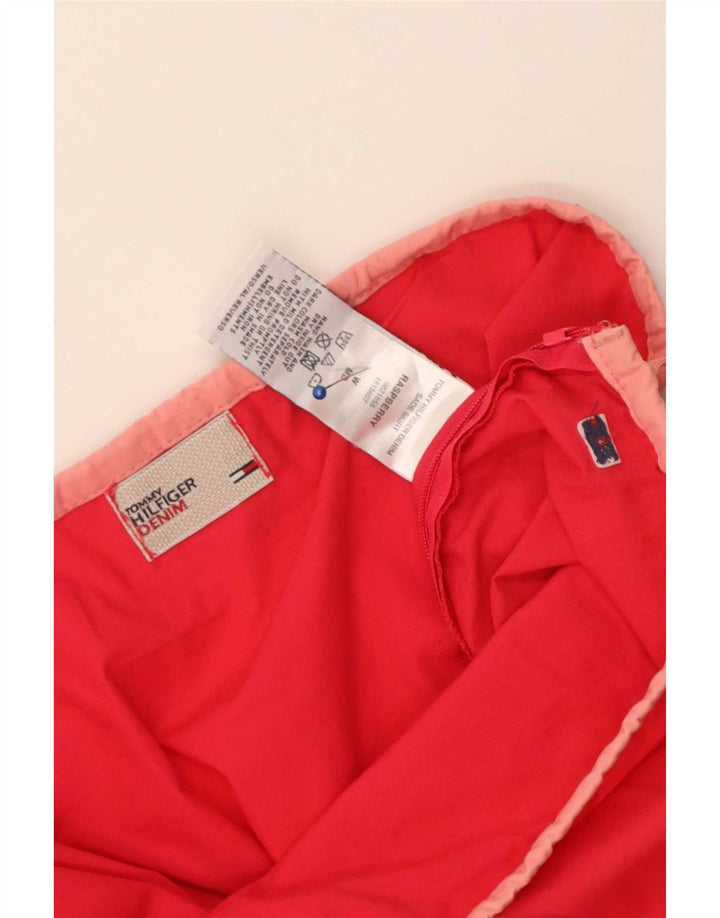 Tommy Hilfiger Jupe A-Line Femme Moyen W34 Rouge Coton