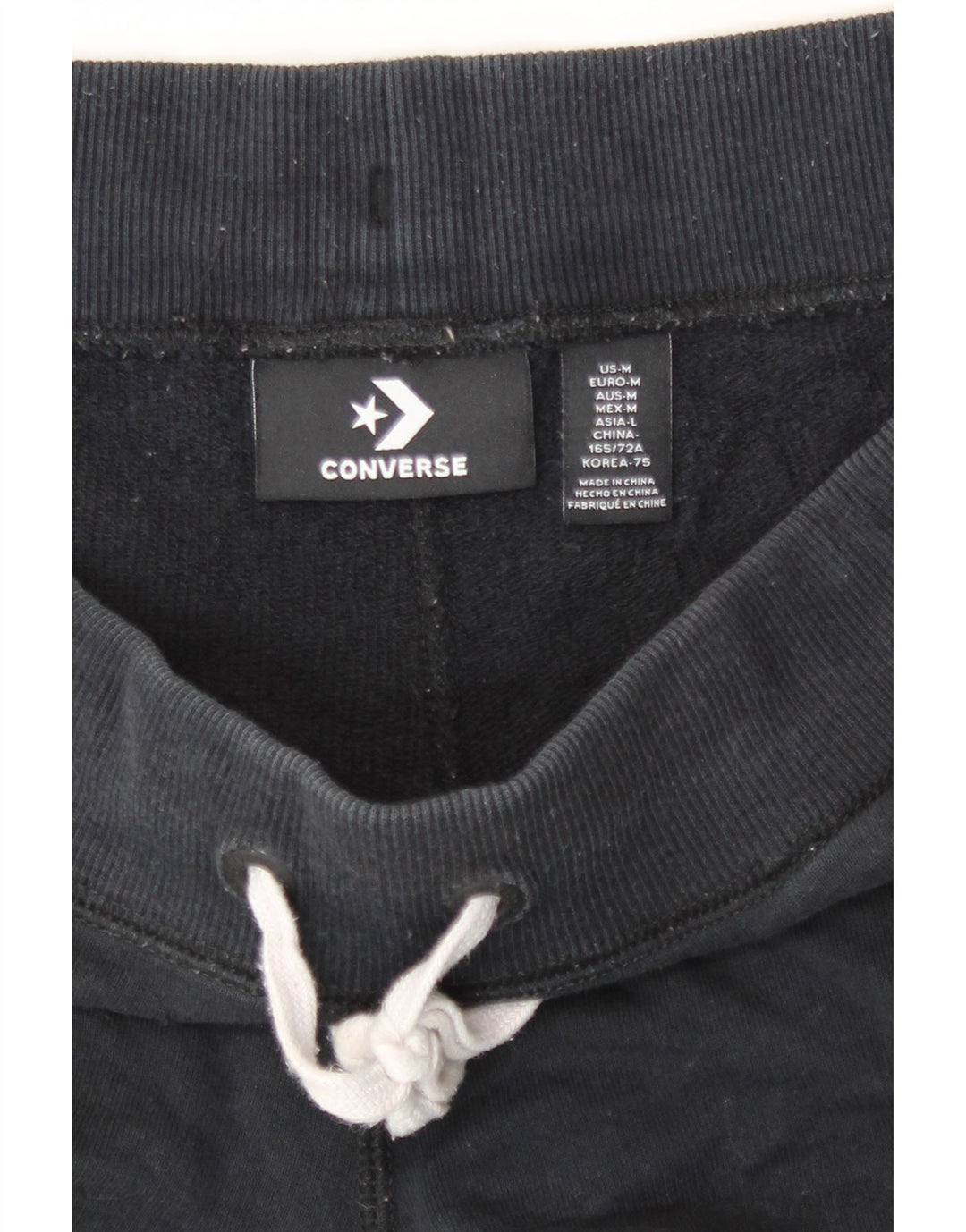 Converse Short de sport pour femme UK 44 en coton noir moyen