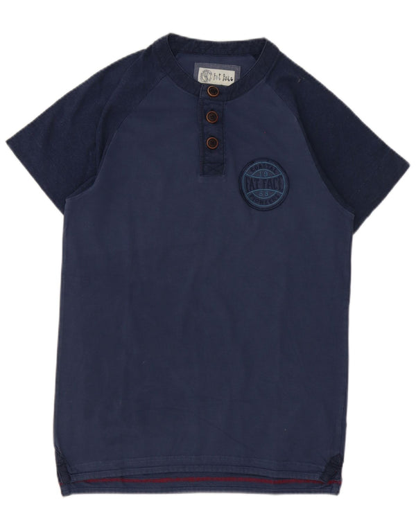 Fat Face T-Shirt Homme Top XS Bleu Marine Coton