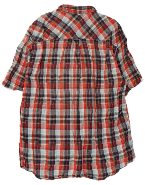 Marlboro Classics Chemise à manches courtes coupe traditionnelle pour homme 2XL Carreaux rouges