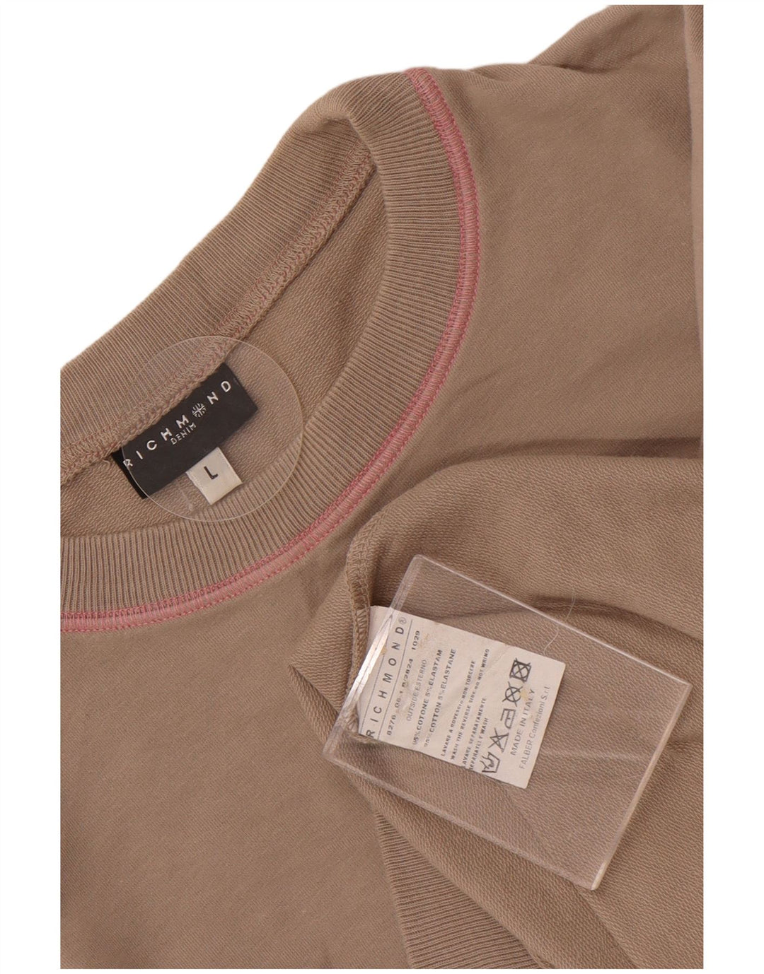 Richmond Sweat-shirt graphique pour homme en coton marron Taille L