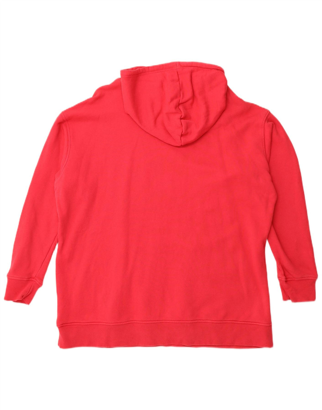 ADIDAS Pull à capuche graphique surdimensionné pour femme UK 20/22 XL Rouge Coton
