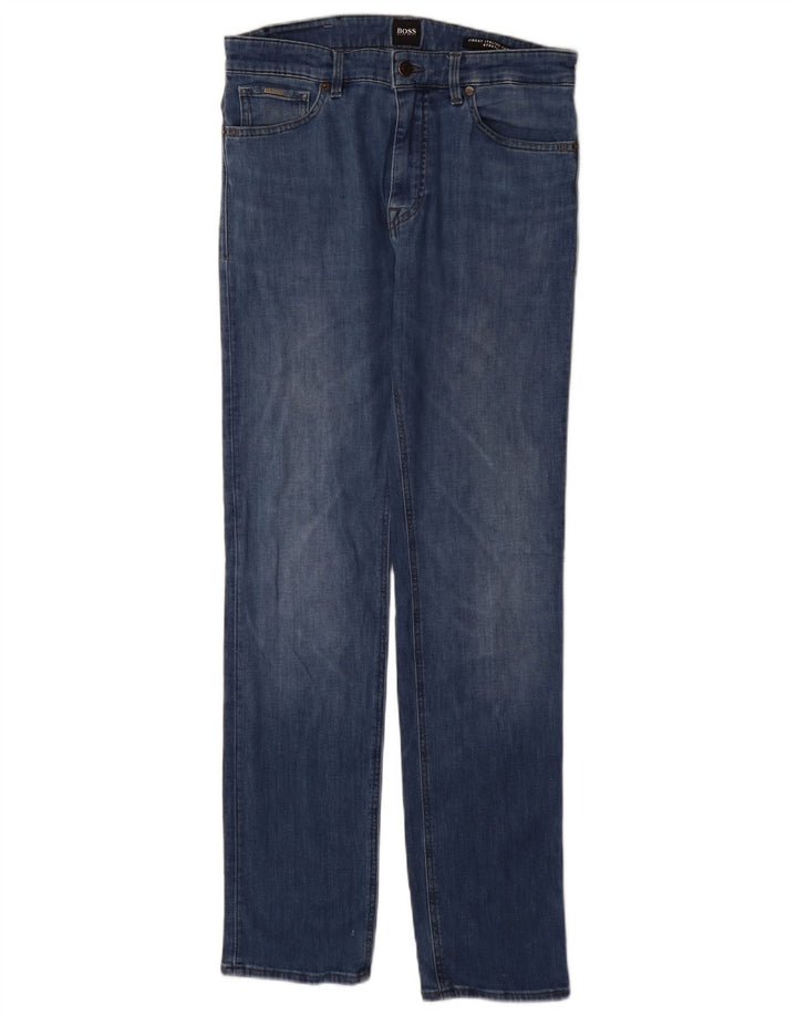 HUGO BOSS Womens Slim Jeans W30 L32 Blue Cotton