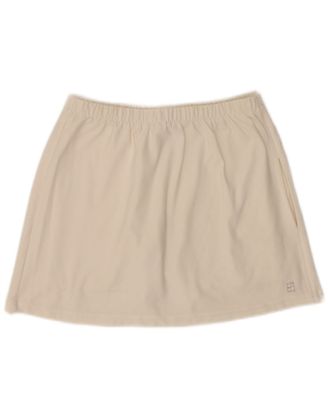 Nike Jupe-short pour femme UK 8/10 Small Polyester blanc cassé