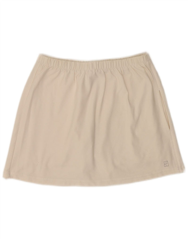 Nike Jupe-short pour femme UK 8/10 Small Polyester blanc cassé