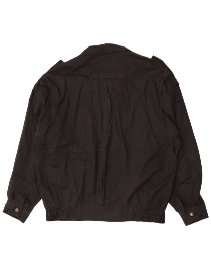 C & A Veste Bomber Militaire Homme EU 54 2XL Coton Noir