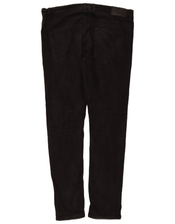 FRENCH CONNECTION Mens Slim Jeans W36 L32  Black Cotton