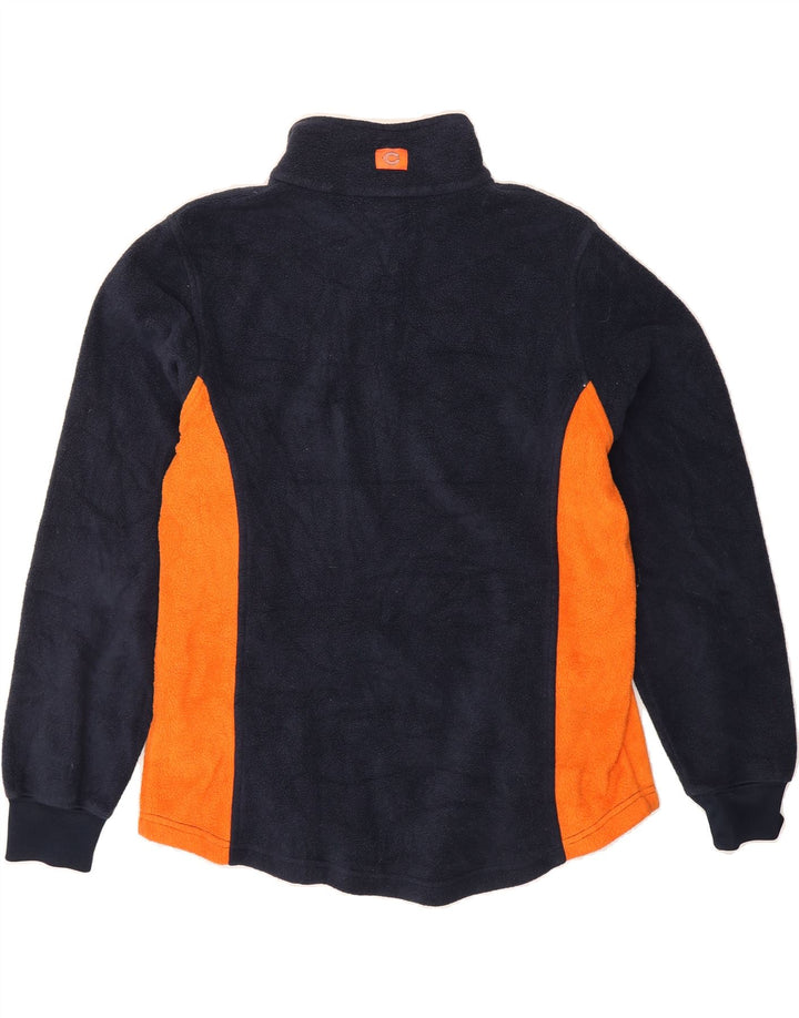 NFL Womens Bears Fleece Jumper UK 16 Large Navy Blue Colourblock Polyester Vintage NFL and Second-Hand NFL from Messina Hembry 