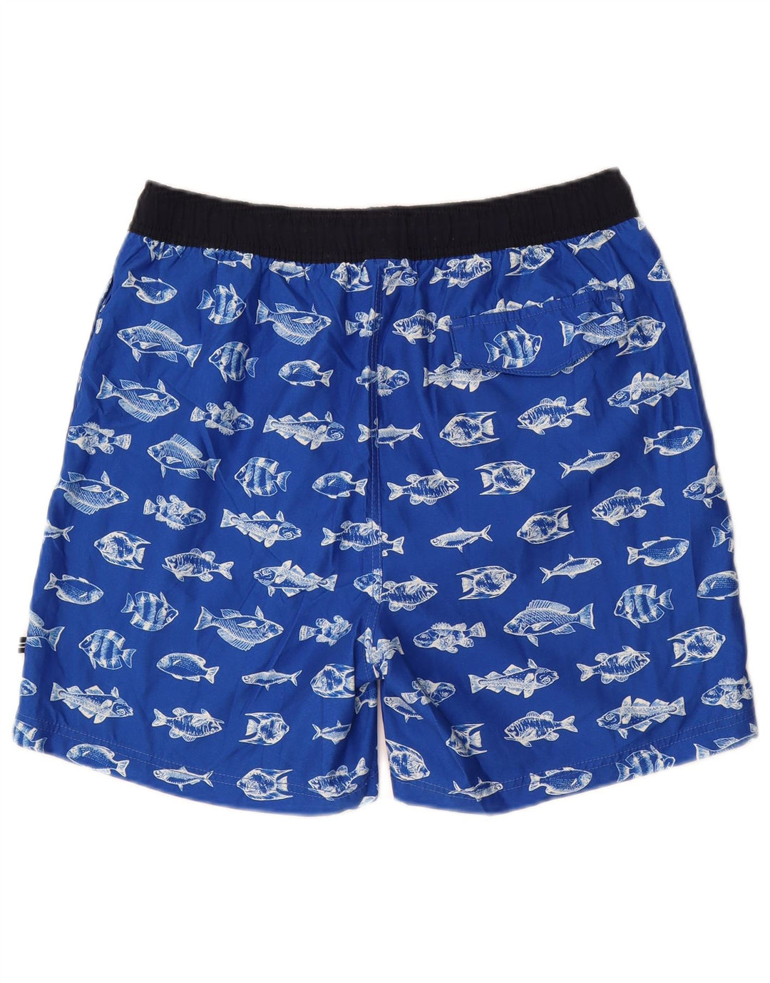 NAUTICA Short de Bain Homme Motif Abstrait Polyester Bleu Moyen