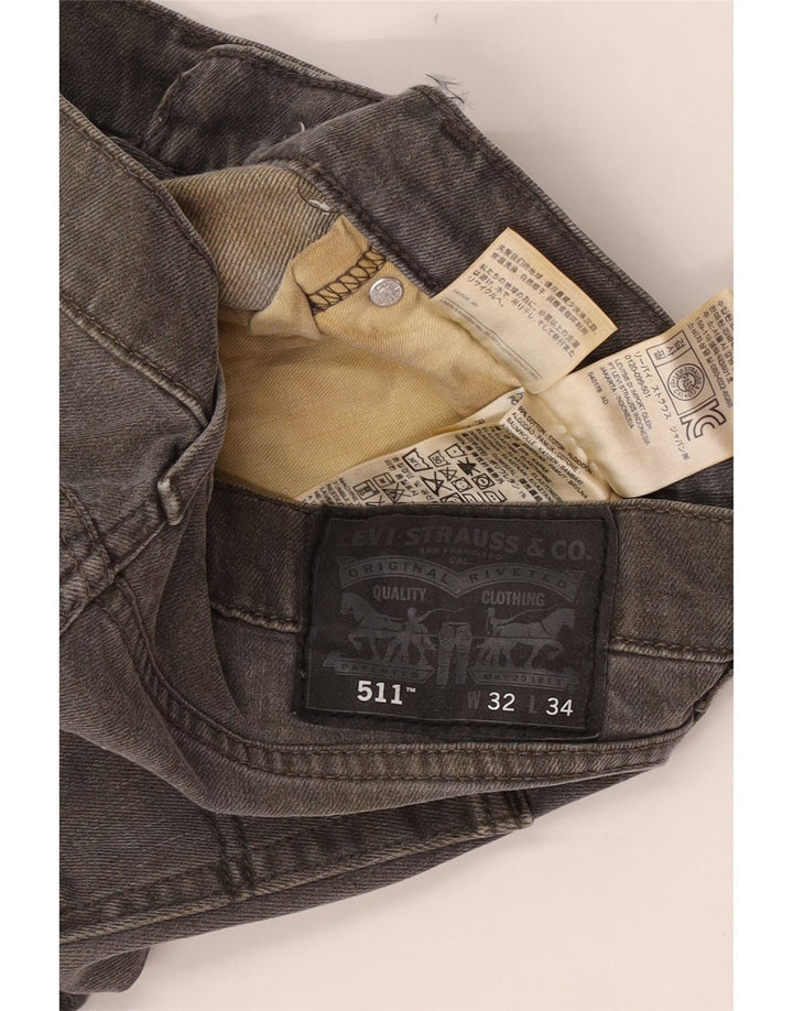 Levi's Jean Slim 511 Homme W32 L34 Gris Coton