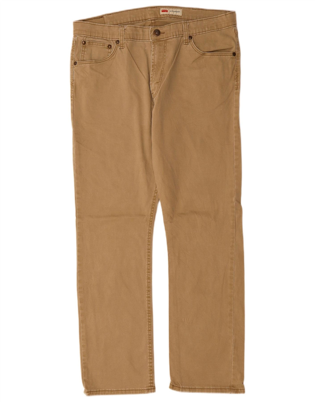 WRANGLER Pantalon décontracté droit slim pour homme W36 L29 Beige