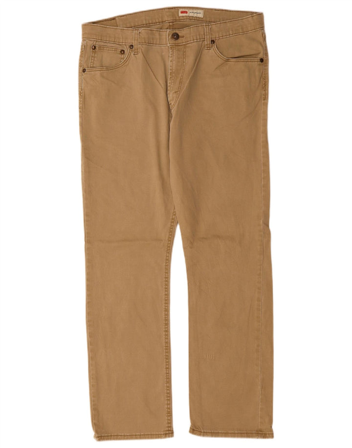 WRANGLER Pantalon décontracté droit slim pour homme W36 L29 Beige