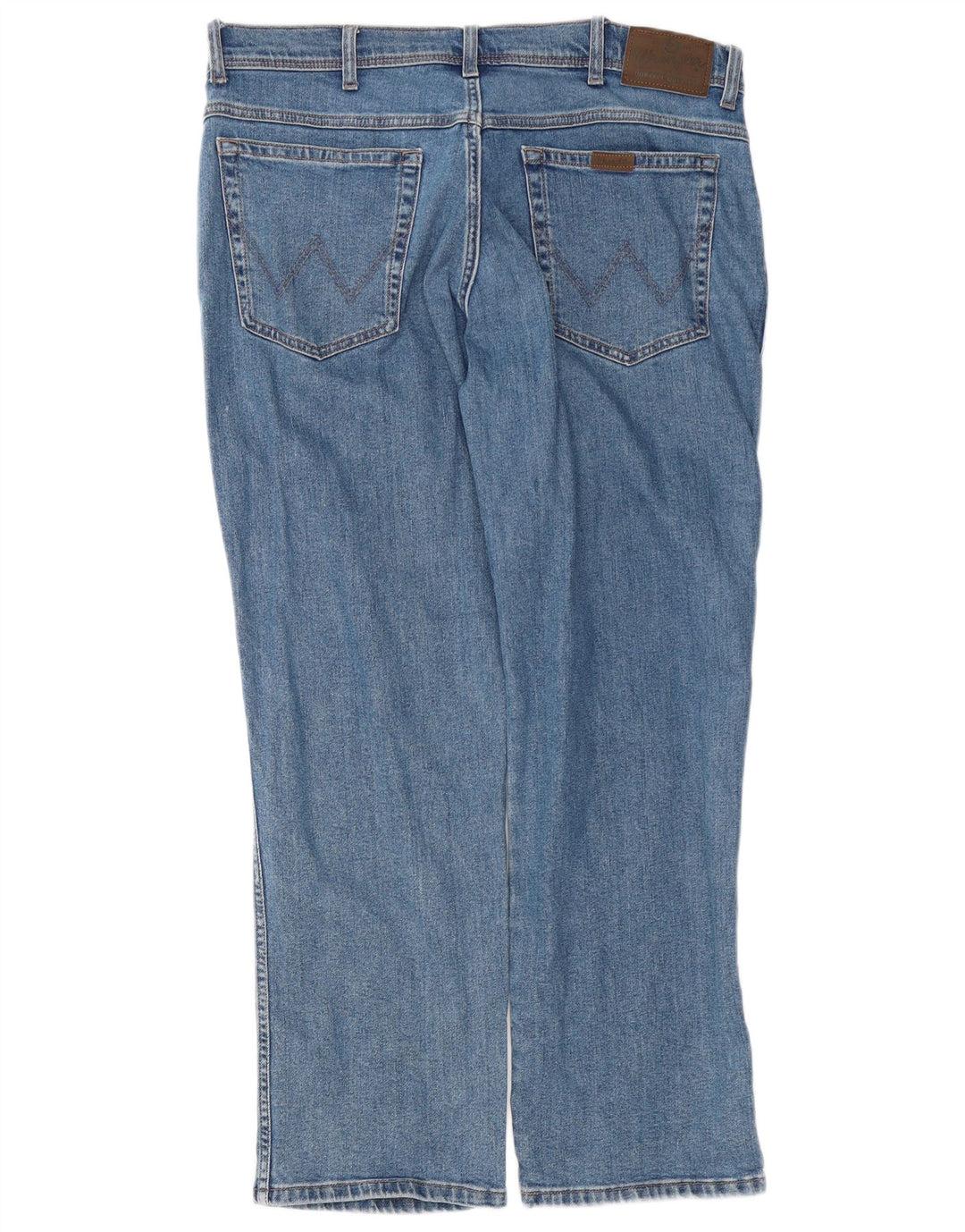 Wrangler Jean droit coupe droite W36 L30 pour homme en coton bleu