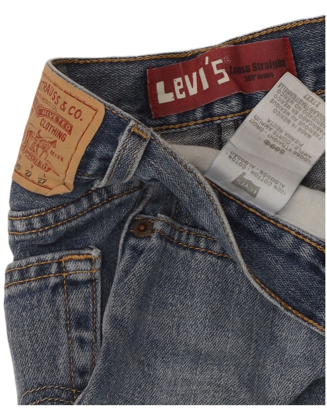 LEVI'S Short en jean coupe ample 569 pour fille 13-14 ans W27 Bleu