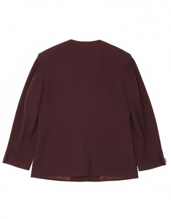 vintage Femme 4 Bouton Blazer Veste IT 48 XL Marron