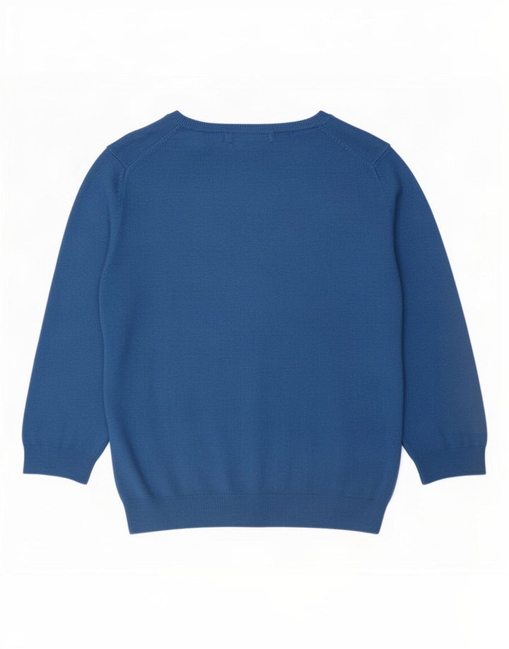 Marks & Spencer Pull col bateau pour femme UK 12 Bleu moyen
