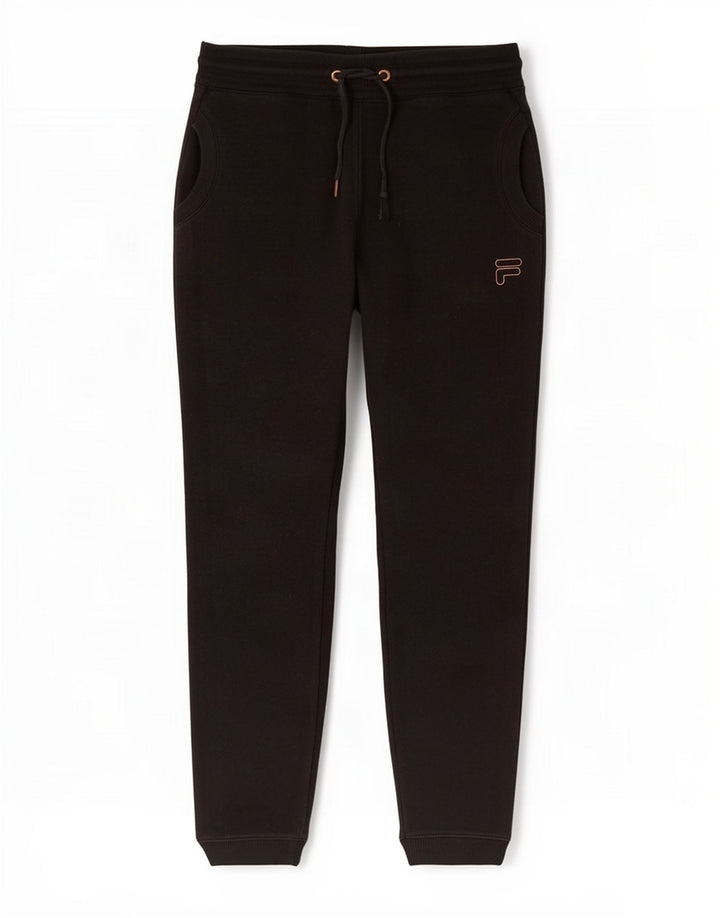 Fila Pantalon de survêtement pour homme, jogging, petit, noir, polyester