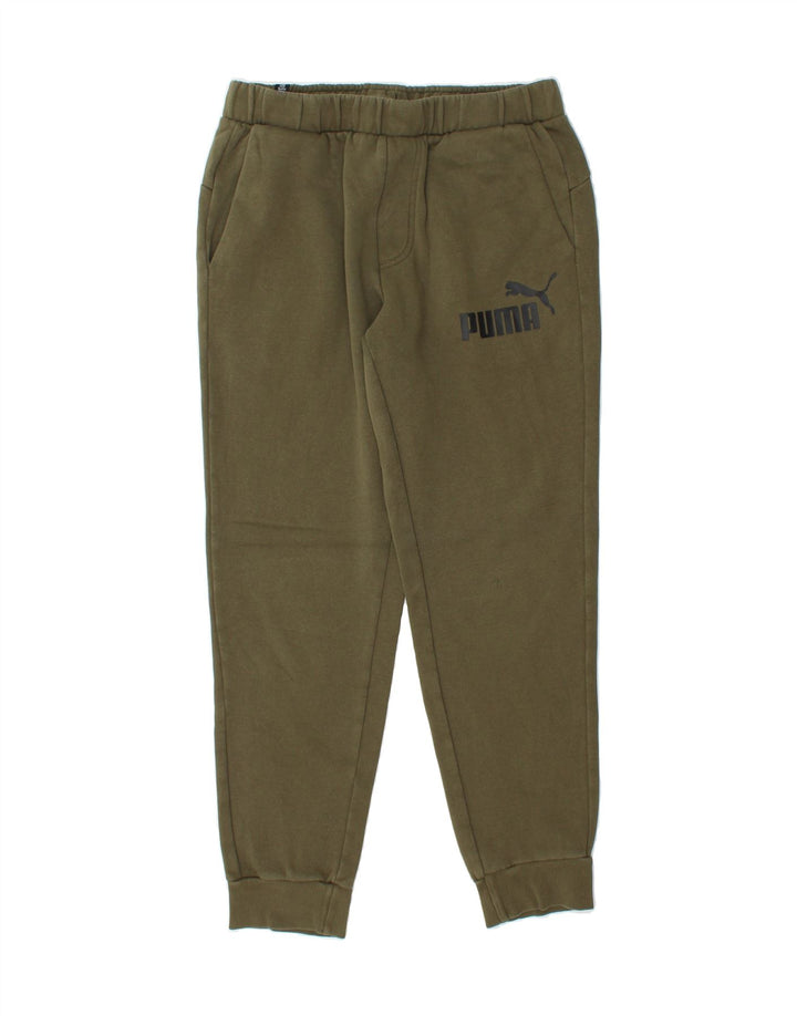PUMA Mens Graphic Tracksuit Trousers Joggers Medium  Green Cotton Vintage Puma and Second-Hand Puma from Messina Hembry 