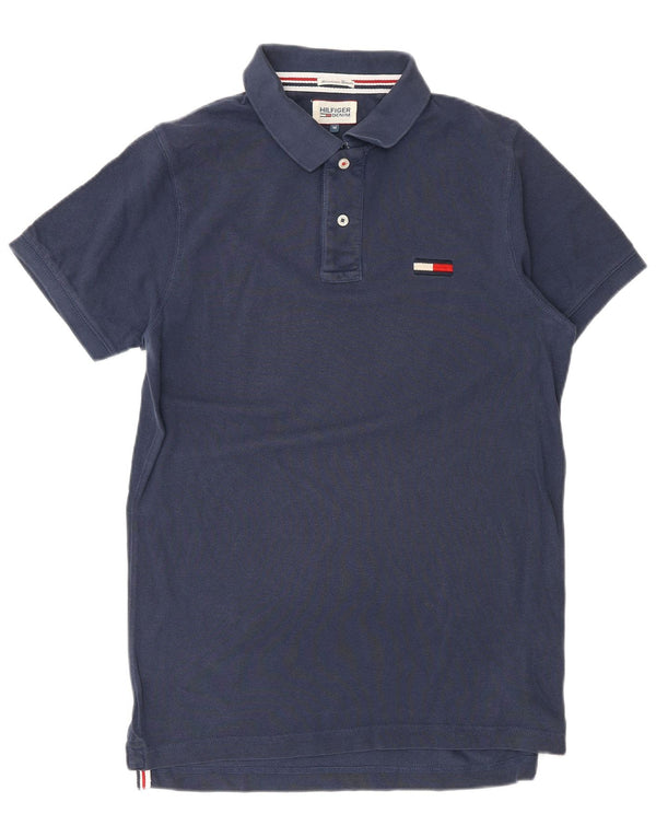 Tommy Hilfiger Polo Tall Homme Bleu Marine Moyen Coton