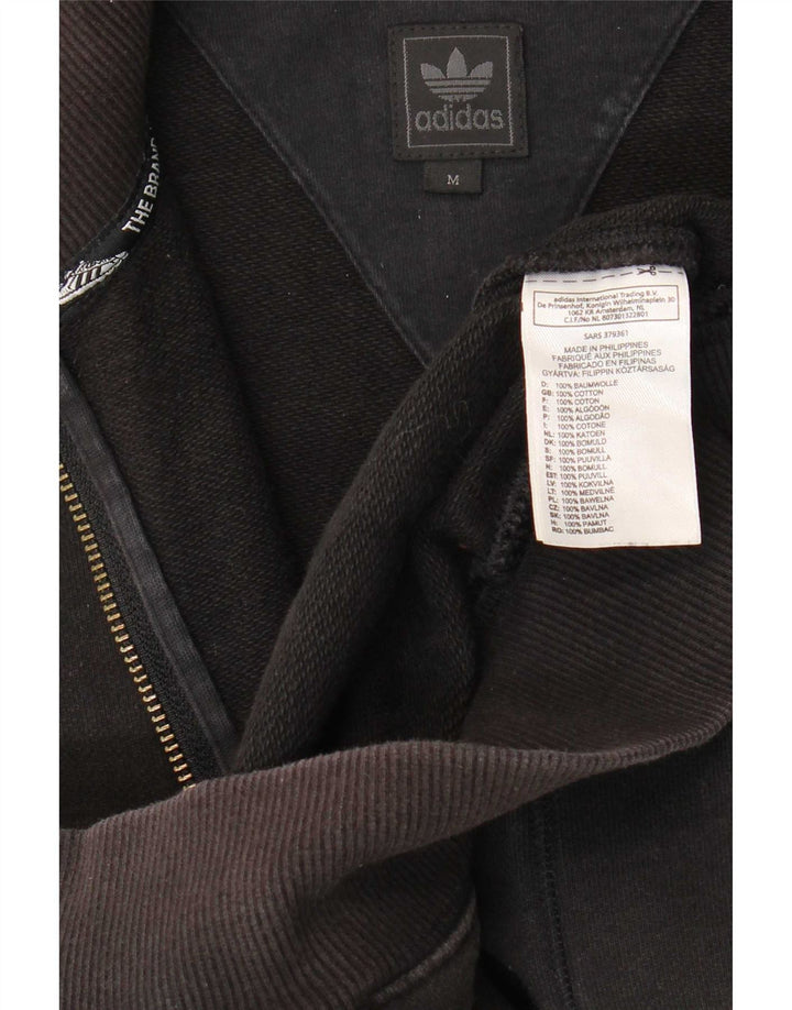 Adidas Veste de survêtement pour homme en coton noir moyen