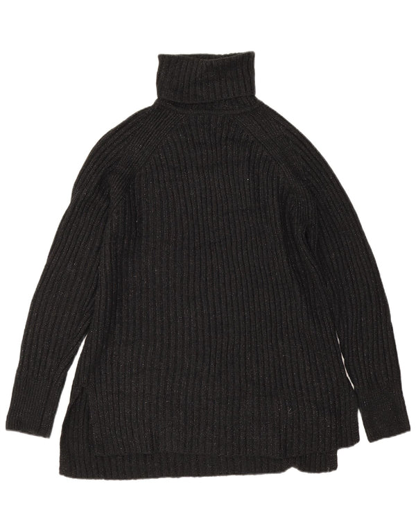 Marks & Spencer Pull col roulé pour femme UK 14 Medium Noir moucheté