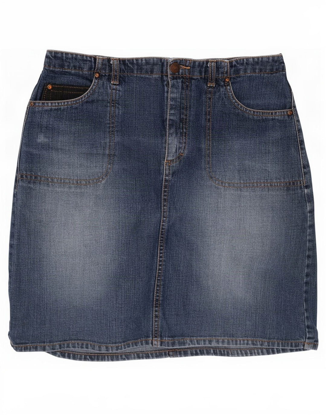 Esprit Mini jupe en jean pour femme EU 36 Small W26 Bleu Coton
