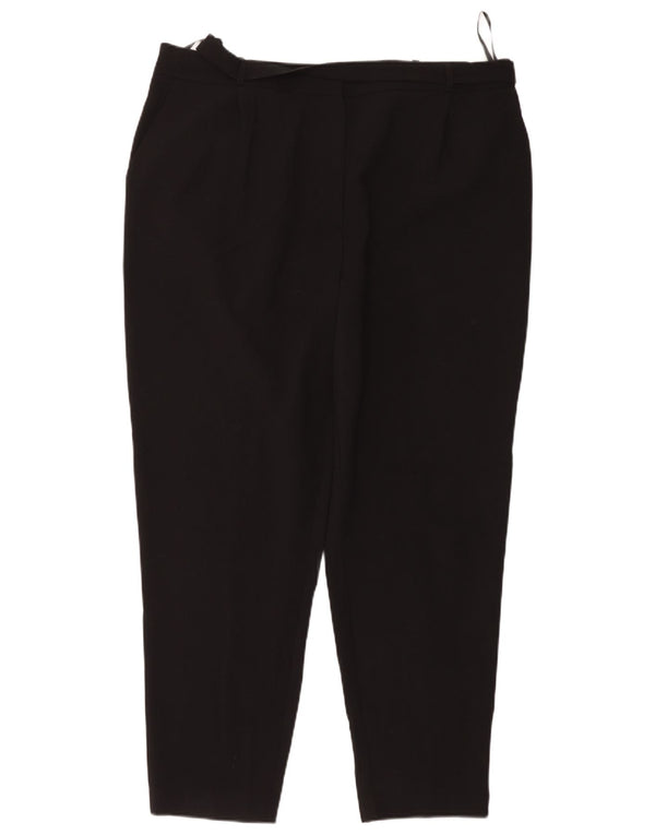 Laura Ashley Pantalon chino fuselé pour femme UK 18 XL W38 L29 Noir Polyester