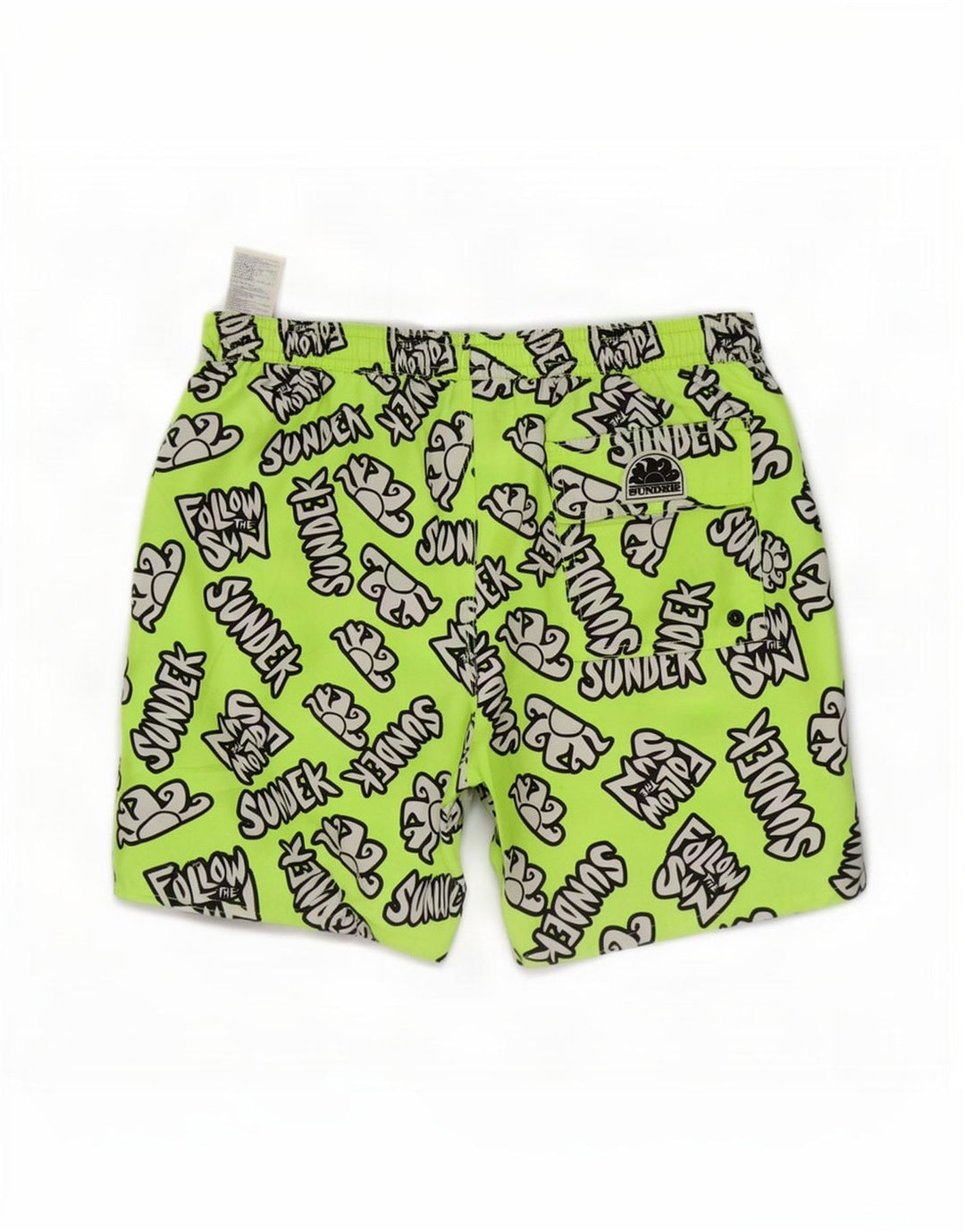 Sundek Short de bain graphique homme vert moyen polyester