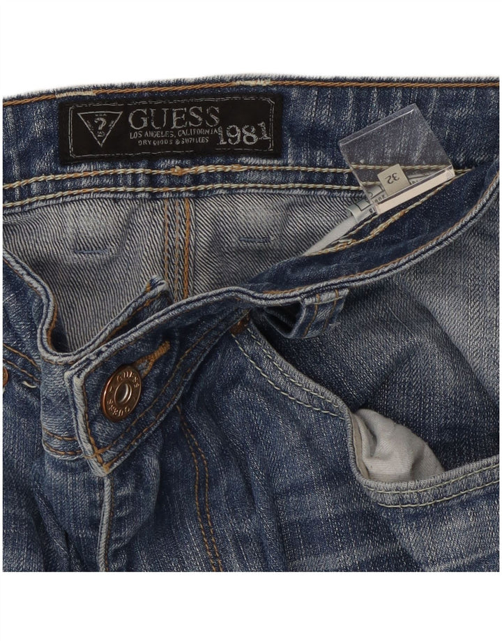 Guess Jean droit homme W32 L29 bleu coton