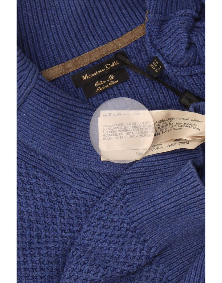 Massimo Dutti Pull col châle pour homme en coton bleu Taille S