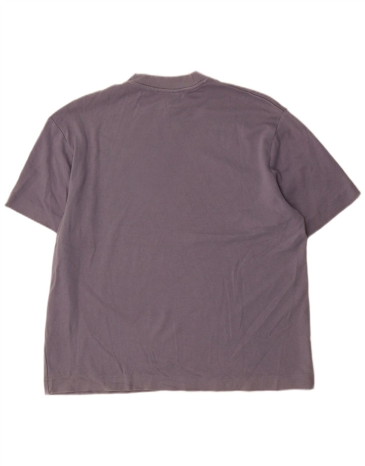 Zara Homme T-Shirt Top Bleu Moyen Coton
