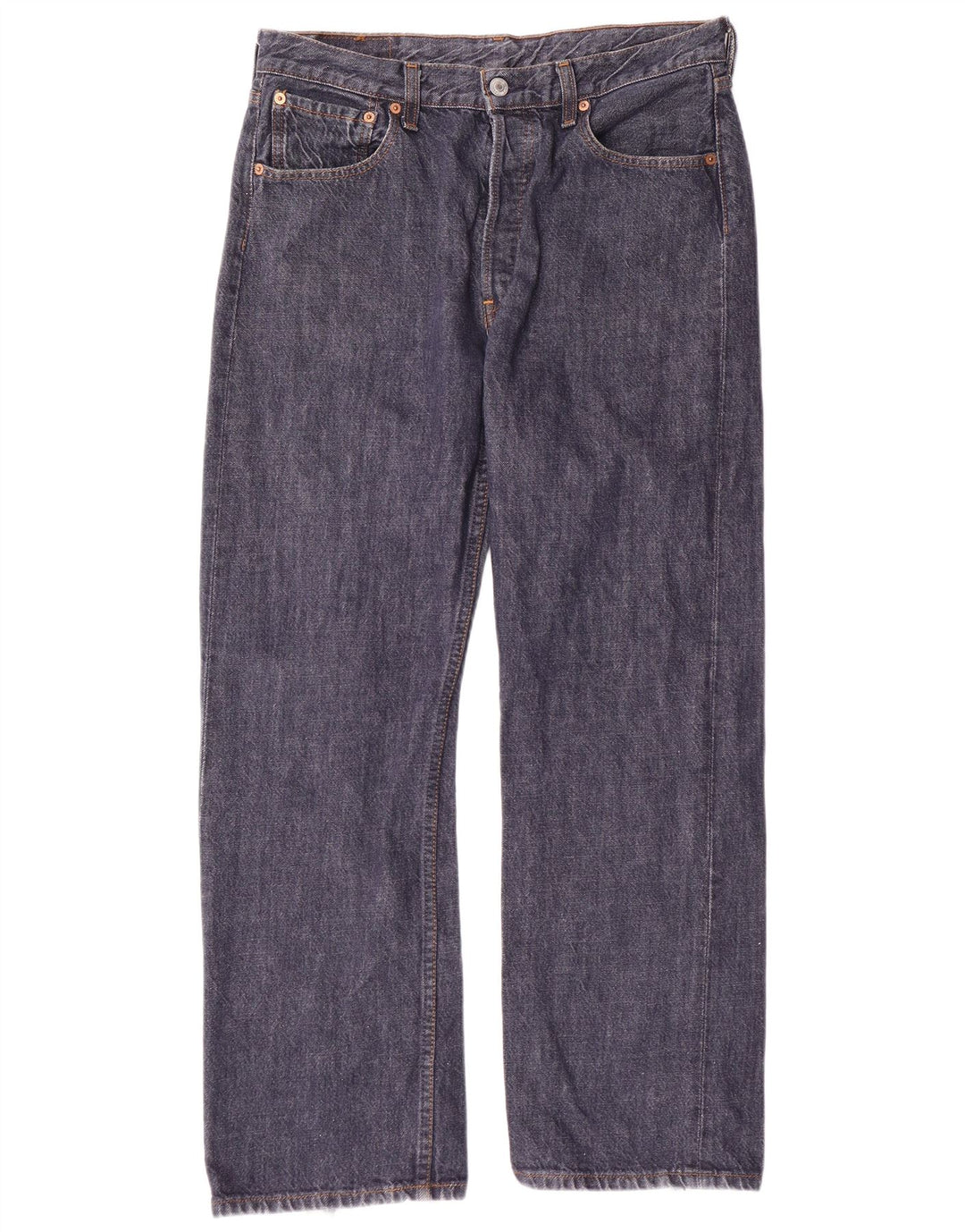 LEVI'S Jean Droit 501 Homme W34 L30 Bleu Marine Coton