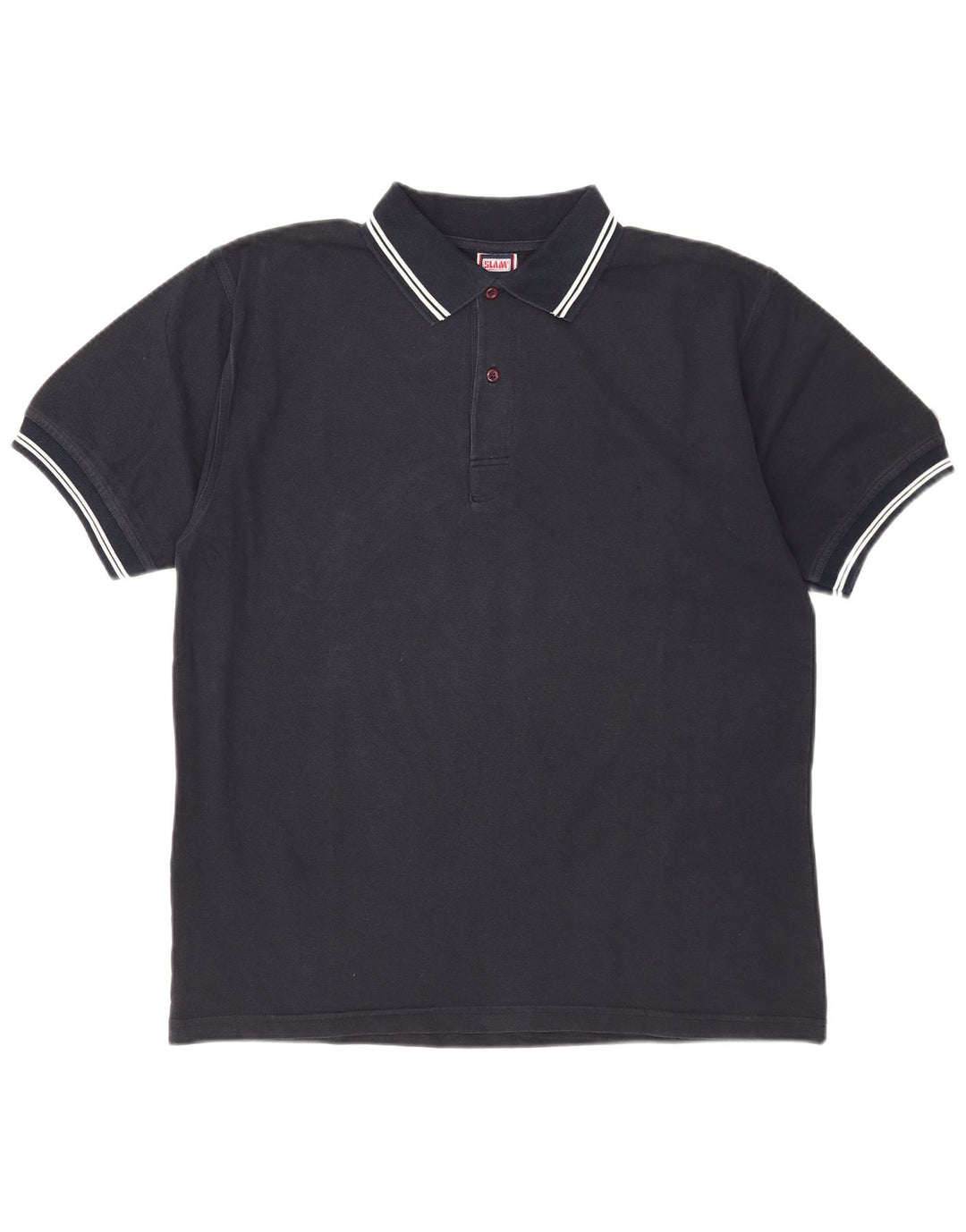 Slam Polo Homme Grand Bleu Marine Coton