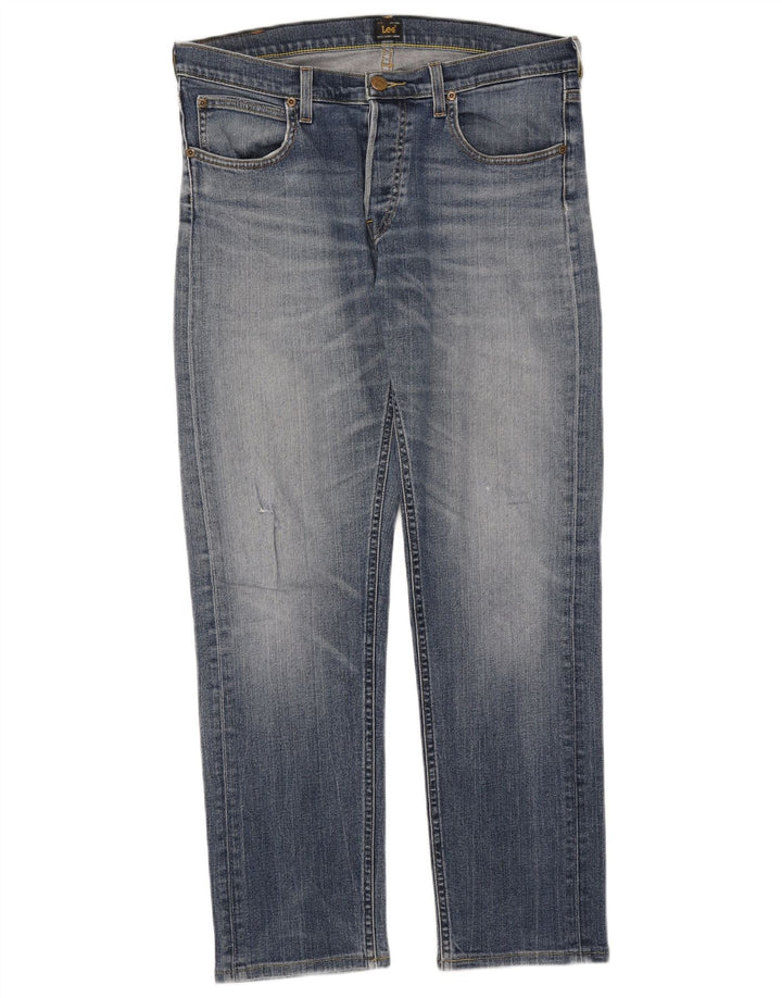 Lee Femme Daren Jean Droit W34 L30 Bleu Coton